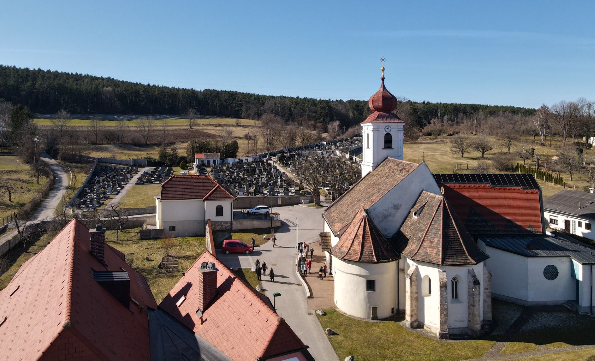 Pfarrkirche St.Valentin-Landschach Panorama