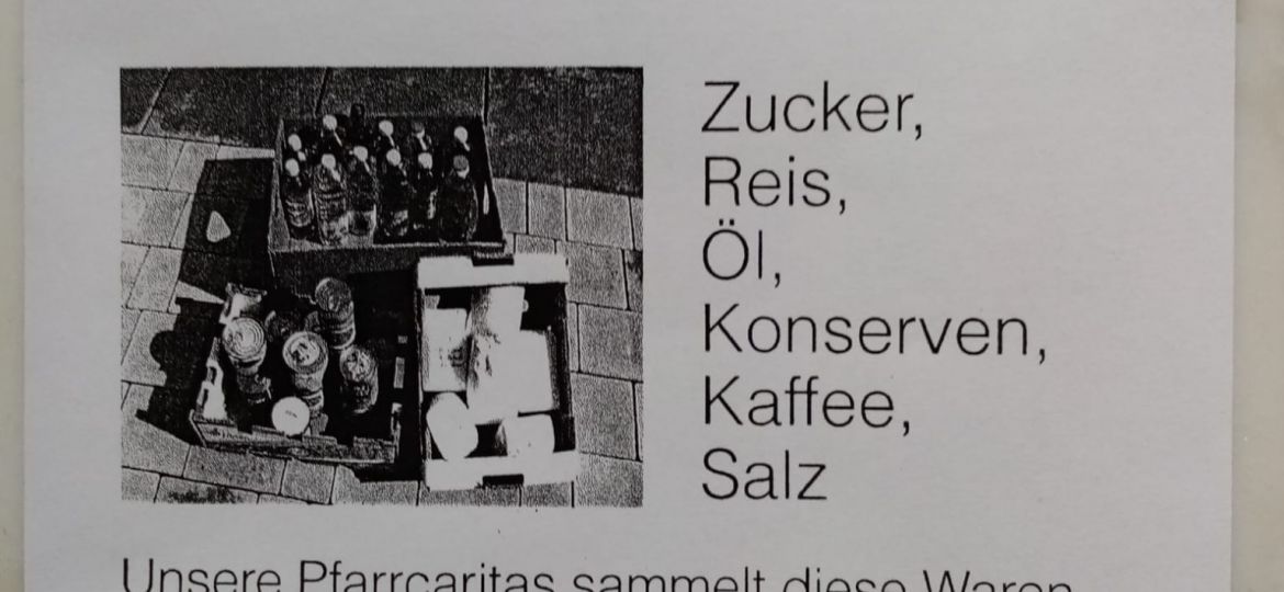 Caritas Erntedank-Sammlung Pfarre Sankt Valentin Landschach 2021