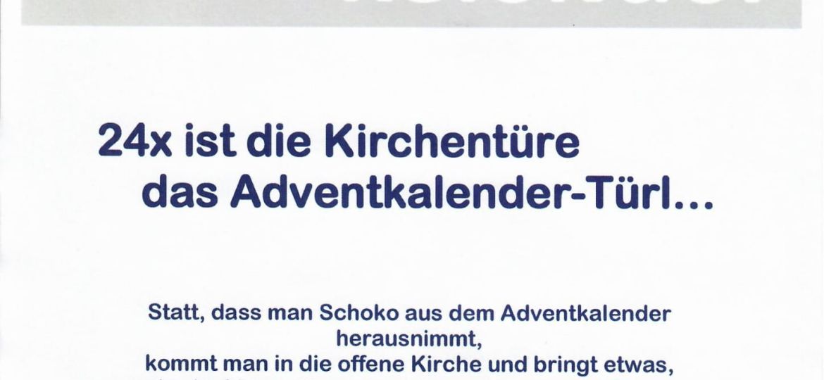 UMgekehrter Aventkalender KFB 2023